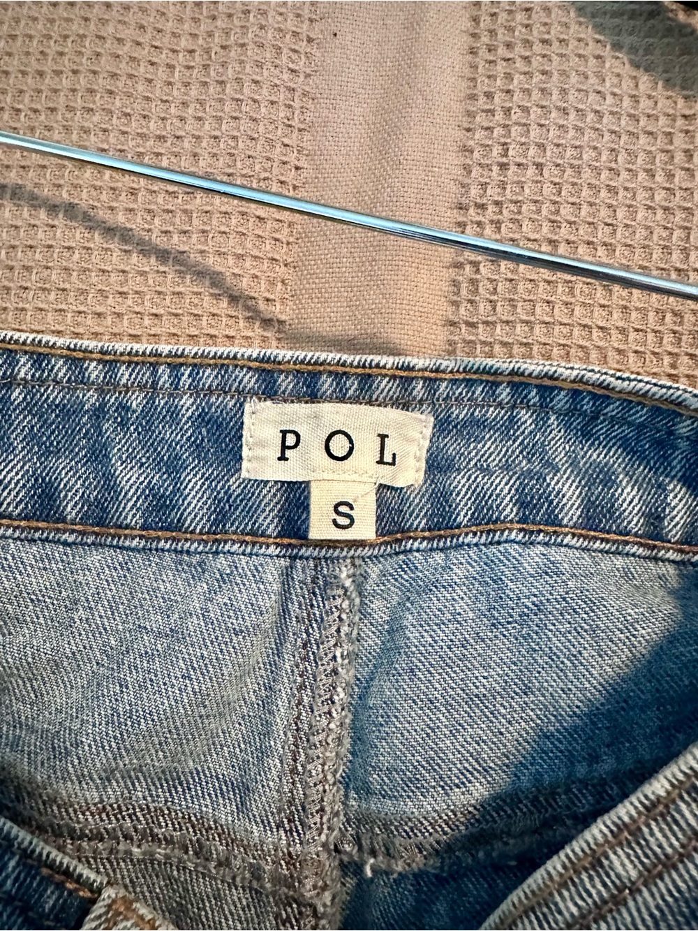 Vici Blue Denim Floral Appliqué Skort - Picture 9 of 9